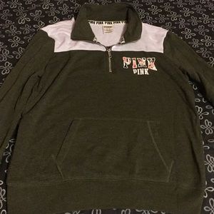 Victoria Secret Pink 1/4 zip sweatshirt